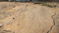 The Trachilos footprints were discovered by Dr. Gerard Gierlinski, a paleontologist at the Polish Geological Institute, by chance when he was on holiday on Crete in 2002. Dr. Gierlinski identified the footprints as those of a mammal. In 2010, he returned to the site together with Dr. Grzegorz Niedzwiedzki, a Polish paleontologist at Uppsala University, to study the footprints in detail. Together they came to the conclusion that the footprints were made by hominins. Image credit: Andrzej Boczarowski.