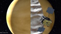 An illustration of JAXA’s Akatsuki orbiter successfully tracking lower-altitude clouds during the night with its near-infrared camera IR2. Image credit: PLANET-C Project Team.