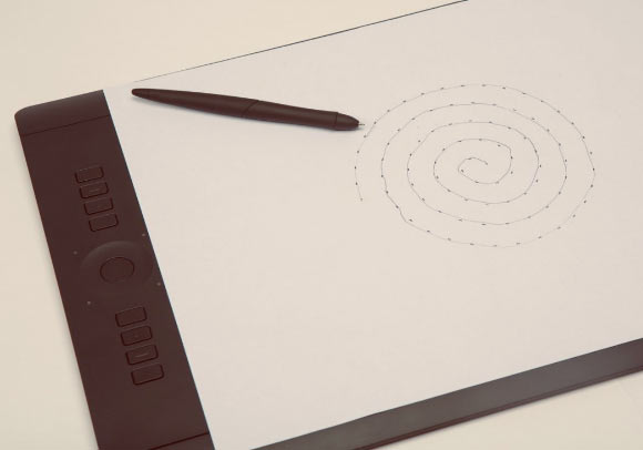 The only equipment needed to run the newly developed diagnostic test is a pen, paper and a digital drawing tablet. Image credit: RMIT University.