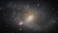 This image, taken with the Advanced Camera for Surveys on board the NASA/ESA Hubble Space Telescope, shows the barred spiral galaxy NGC 5398. Image credit: NASA / ESA / Hubble.