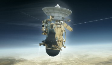 Cassini entering Saturn’s atmosphere. Image credit: NASA / JPL-Caltech.