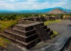 A view over the smaller pyramids on the eastern side of Plaza de la Luna from Piramide de la Luna towards Piramide del Sol at Teotihuacan. Image credit: Daniel Case / CC BY-SA 3.0.