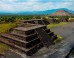 A view over the smaller pyramids on the eastern side of Plaza de la Luna from Piramide de la Luna towards Piramide del Sol at Teotihuacan. Image credit: Daniel Case / CC BY-SA 3.0.