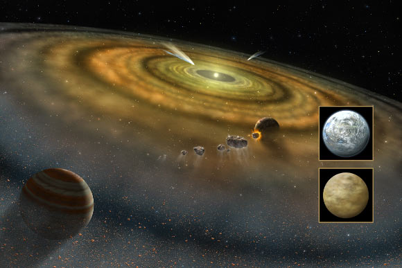 A young planetary system. Image credit: NASA / FUSE / Lynette Cook.
