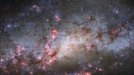 This Hubble image shows the galaxy NGC 4490. Image credit: NASA / ESA / Hubble / D. Calzetti, UMass / LEGUS Team / J. Maund, University of Sheffield / R. Chandar, University of Toledo.