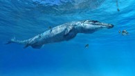 Ieldraan melkshamensis -- nicknamed the Melksham Monster after the town where it was unearthed -- closely resembled the species shown in this artist’s impression (Plesiosuchus manselii), which also belongs to the Geosaurini group. Image credit: Fabio Manucci.