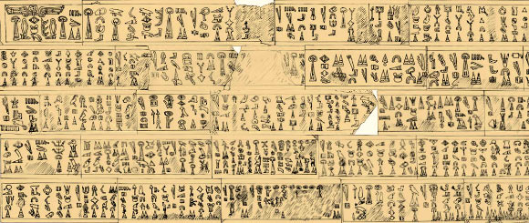 Luwian hieroglyphic inscription by Kupanta-Kurunta, the Great King of Mira, composed at about 1180 BC. Image credit: Luwian Studies.