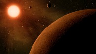 This artist’s concept depicts a three-planet system. Image credit: NASA / JPL-Caltech.