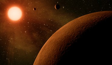 This artist’s concept depicts a three-planet system. Image credit: NASA / JPL-Caltech.