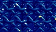 This is a graphic depicting formation of flux tube knots in the early Universe. Image credit: Keith Wood, Vanderbilt University.