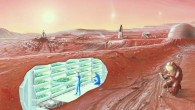Artist’s concept of a colony on Mars. Image credit: NASA.