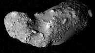 Itokawa’s curious, varied terrain and lack of impact craters indicate it is a rubble pile asteroid. Image credit: Japan Aerospace Exploration Agency.