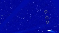 When Comet 96P/Machholz appeared in SOHO’s view in 2012, astronomers discovered two tiny comet fragments some distance ahead of the main body, signaling the comet was actively changing. This time around they have detected a third fragment -- another breadcrumb in the trail that indicates 96P/Machholz is still evolving. Image credit: ESA / NASA’s Goddard Space Flight Center / SOHO / Steele Hill.