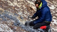 Dr. Erik Gulbranson working in Antarctica. Image credit: Peter Rejcek, NSF.