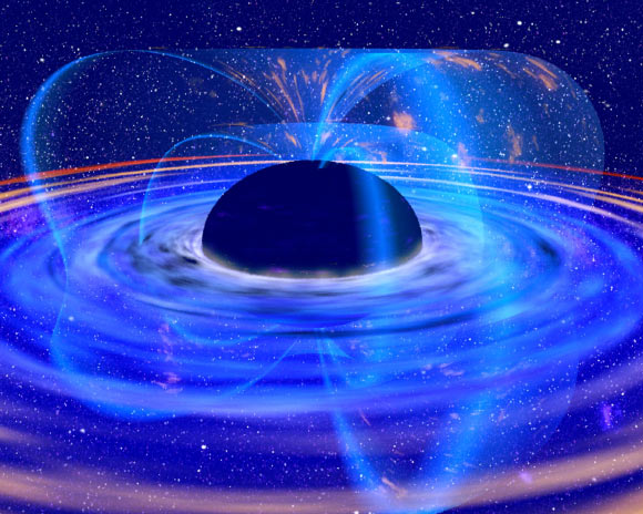 An artist’s impression of an accretion disk around a black hole. Image credit: XMM-Newton / ESA / NASA.