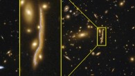 The ‘Cosmic Snake’ galaxy. Image credit: NASA / ESA / Hubble.