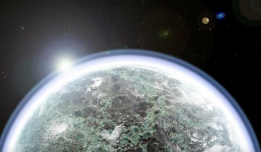 Mars may have been enveloped in a steamy atmosphere as the planet’s crust cooled and solidified. That ‘steam bath’ could have created many of the clay mineral deposits that have long been attributed to water flow on or just beneath the Martian surface. Image credit: Kevin Cannon.