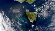 NASA’s SeaWiFS satellite photographed this eddy field in the waters around Tasmania in November 2000. Image credit: NASA.