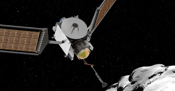 The CAESAR mission will acquire a sample from the nucleus of Comet 67P/Churyumov-Gerasimenko, returning it safely to Earth. Comets are made up of materials from ancient stars, interstellar clouds, and the birth of our Solar System. The CAESAR sample will reveal how these materials contributed to the early Earth, including the origins of the Earth's oceans, and of life. Image credit: NASA.