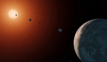 This illustration shows the TRAPPIST-1 multi-planet system. Image credit: NASA / JPL-Caltech.