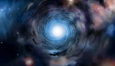 Artist’s impression of a galaxy in the early Universe. Image credit: Amanda Smith, University of Cambridge.