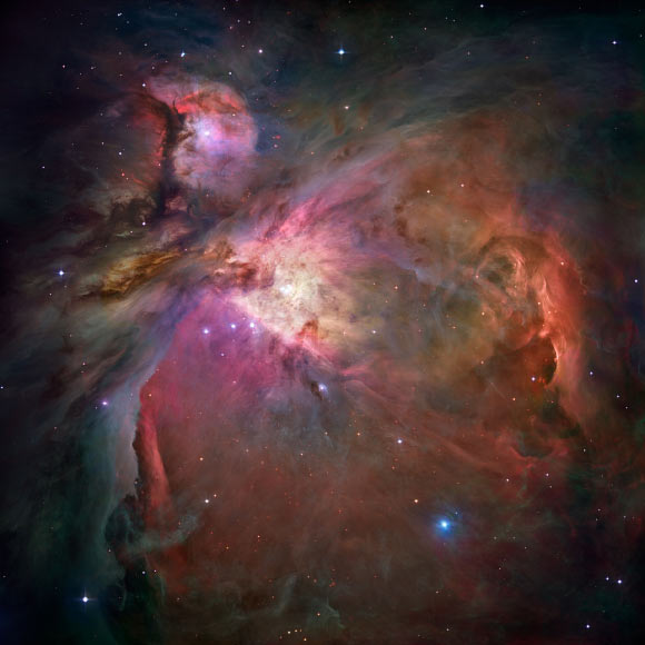 This Hubble image shows the Orion Nebula. Image credit: NASA / ESA / M. Robberto, Space Telescope Science Institute & ESA / Hubble Space Telescope Orion Treasury Project Team.