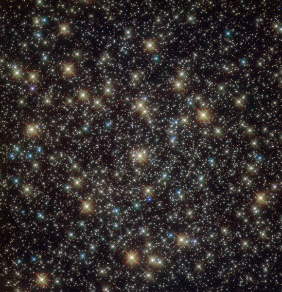 This Hubble image shows the globular cluster NGC 3201. Image credit: NASA / ESA / Hubble.