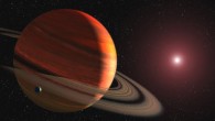 An artist’s rendering of an extrasolar gas giant. Image credit: NASA.
