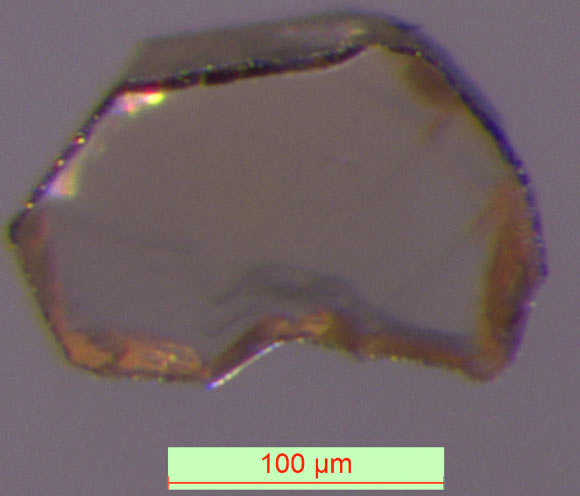 Diamonds with garnet inclusions (like the one shown here) can form at depths down to 342 miles below the Earth’s surface. Image credit: Jeff W. Harris, University of Glasgow.