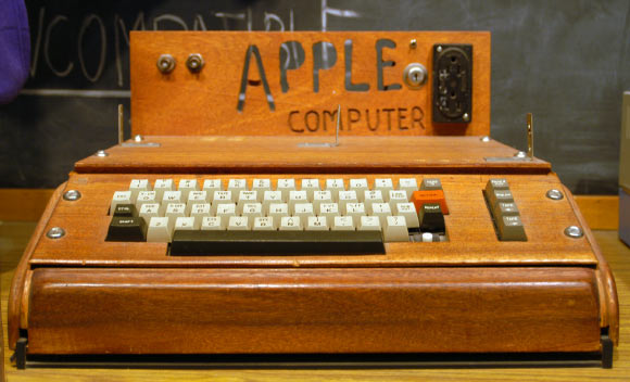Apple Computer 1, also known later as the Apple I, or Apple-1, a desktop computer released by the Apple Computer Company in 1976. It was designed and hand-built by Steve Wozniak. Image credit: Ed Uthman / CC BY-SA 2.0.