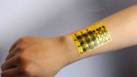 The new e-skin can be conformally mounted onto a human arm; it can be rehealed when it is damaged and can be fully recycled at room temperature. Image credit: Jianliang Xiao, University of Colorado Boulder.
