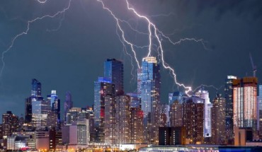 Finney et al find a 15% decrease in total lightning flash rate in 2100 under a strong global warming scenario.