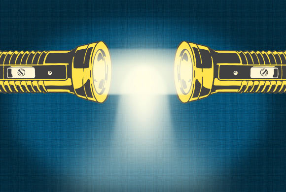 Liang et al demonstrated that photons can be made to interact. Image credit: Christine Daniloff / MIT.