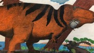 A reconstruction of Early Cretaceous Maryland featuring Acrocanthosaurus. Image credit: Chase D. Brownstein.