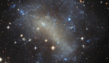 This image from the NASA/ESA Hubble Space Telescope shows the dwarf irregular galaxy IC 4710. Image credit: NASA / ESA / Hubble / Judy Schmidt, www.geckzilla.com.