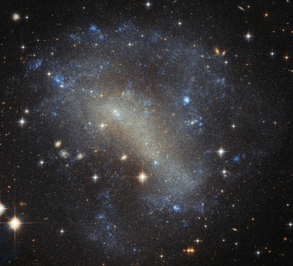 This image from the NASA/ESA Hubble Space Telescope shows the dwarf irregular galaxy IC 4710. Image credit: NASA / ESA / Hubble / Judy Schmidt, www.geckzilla.com.