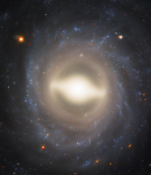 In this Hubble image, we see NGC 1015 face-on, with its beautifully symmetrical swirling arms and bright central bulge. Image credit: NASA / ESA / Hubble / A. Riess, STScl & JHU.