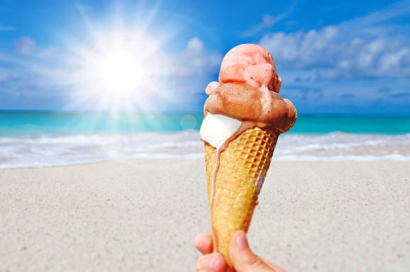 Cellulose nanofibrils affect the colloidal network structure of ice cream. Image credit: Jonny Lindner.