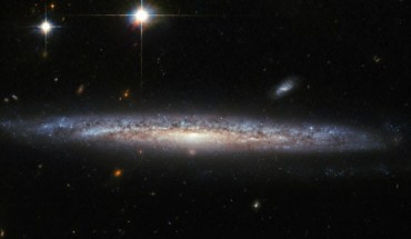 This Hubble image shows the spiral galaxy NGC 5714. Image credit: NASA/ ESA / Hubble.
