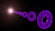 An expanding, ring-shaped Bose-Einstein condensate shares several striking features with the early Universe. Image credit: Emily Edwards, University of Maryland.