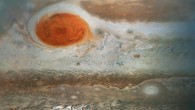 This image of Jupiter’s Great Red Spot and surrounding turbulent zones was captured by NASA’s Juno spacecraft. The color-enhanced image is a combination of three separate images taken on April 1 between 6:09 a.m. EDT (3:09 a.m. PDT) and 6:24 a.m. EDT (3:24 a.m. PDT). At the time the images were taken, the spacecraft was 15,379 miles (24,749 km) to 30,633 miles (49,299 km) from the tops of the clouds of the planet at a southern latitude spanning 43.2 to 62.1 degrees. Image credit: NASA / JPL-Caltech / SwRI / MSSS / Gerald Eichstaedt / Sean Doran.
