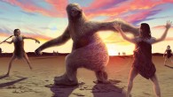 White Sands footprints tell the story of a group of humans tracking and hunting a giant ground sloth. Image credit: Alex McClelland, Bournemouth University.