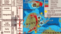 (A) scheme of Frasnian-Famennian (F-F) global event and two-step Kellwasser crisis, and related volcanic events; (B) locations of F-F sites studied for mercury abundances, compared to inferred proximity to coeval large igneous provinces. Image credit: Racki et al.