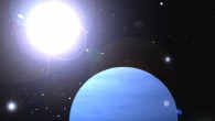 WASP-96b periodically transits WASP-96 (also known as 2MASS J00041112-4721382), a Sun-like star 980 light years away in the southern constellation Phoenix. Image credit: © Sci-News.com.