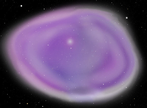 An artist’s illustration of a planetary nebula. Image credit: Sci-News.com.
