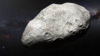 This artist’s impression shows 2004 EW95, the first carbon-rich asteroid confirmed to exist in the Kuiper Belt and a relic of the primordial Solar System. 2004 EW95 likely formed in the main asteroid belt and has been flung billions of miles from its origin to its current home in the Kuiper Belt. Image credit: M. Kornmesser / ESO.
