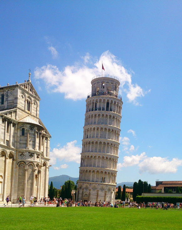 The Leaning Tower of Pisa. Image credit: Mark Skillen.
