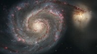 This Hubble image shows the Whirlpool Galaxy (NGC 5194) and its companion galaxy, NGC 5195. Image credit: NASA / ESA / S. Beckwith, STScI / Hubble Heritage Team / STScI / AURA.