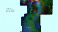 Gas in the Orion A molecular cloud; each of the three colors (red, green and blue) represents a different velocity range. Image credit: National Science Foundation / S. Kong, J. Feddersen & H. Arce, CARMA-NRO Orion Survey Team.