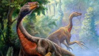 A pair of Beipiaosaurus dinosaurs. Image credit: Pavel Riha / CC BY-SA 3.0.